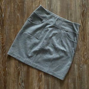Calvin Klein Gray Stretchy Tight Mini Skirt
